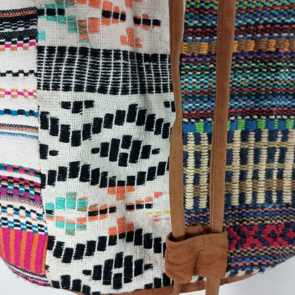 Chumbak Boho Crossbody Bag With Tribal Print & Tassels Magnetic Closure - Picture 5 of 16